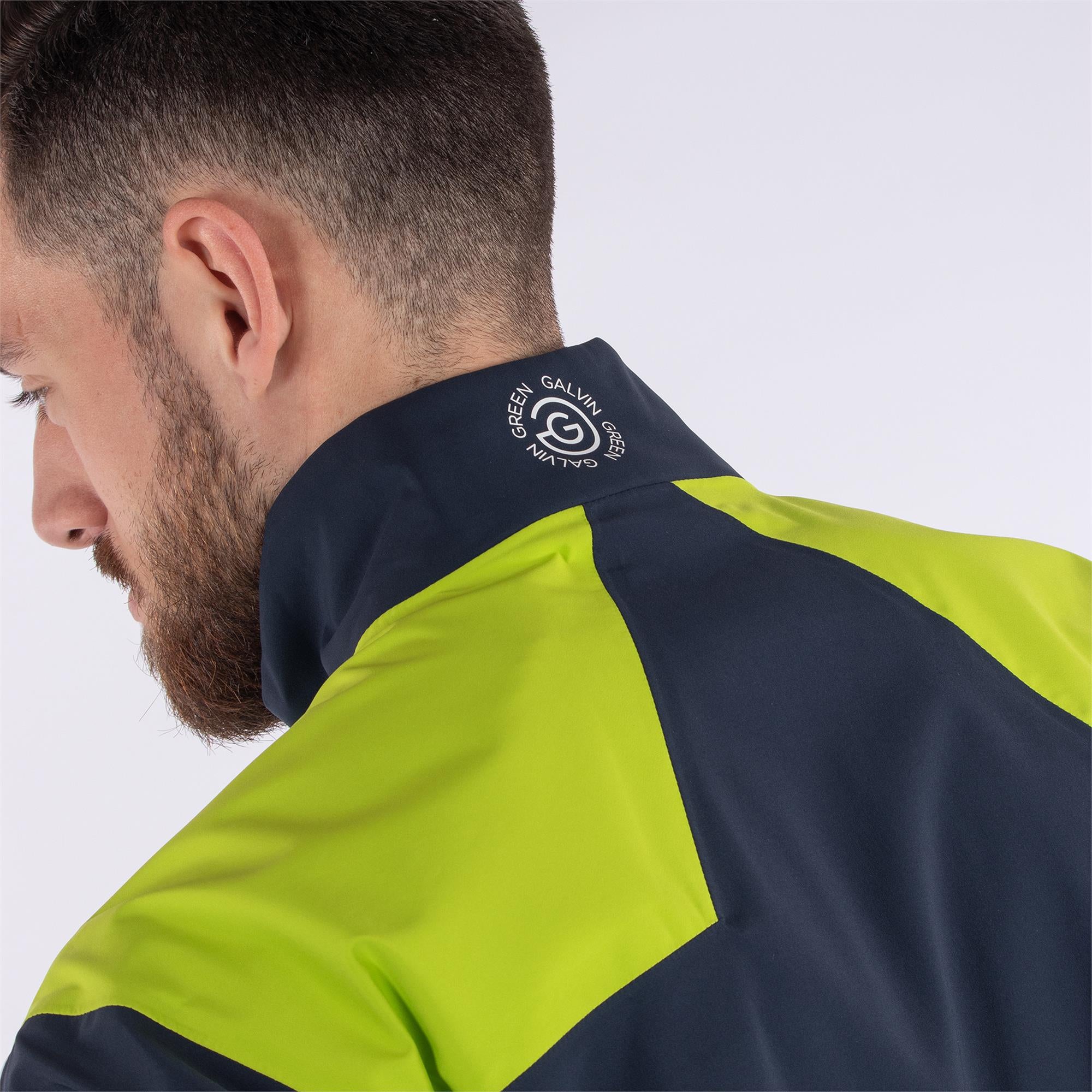Galvin Green Armstrong Paclite Gore-tex Waterproof Jacket Navy/White/Lime
